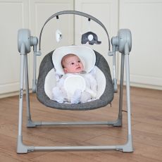 Шезлонг - гойдалка Lorelli Twinkle Grey Rhino 0-9кг